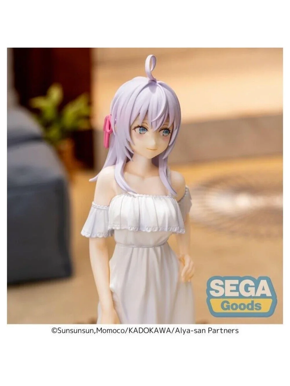 Sega Luminasta Alya-san Alisa Kujou Figure White New Summer Dress NIB US Seller